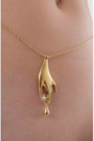 A Touch of Grace - Gold Waist Chain & Gracious Pendant