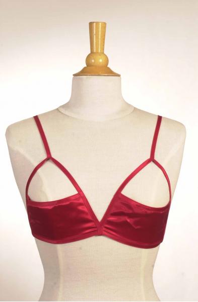 Bad Influence - Satin Open Cup Sling Bra