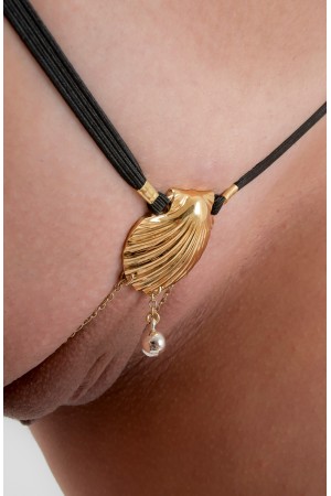 Birth of Venus - Labia G-String Jewelry with Clit Pearl