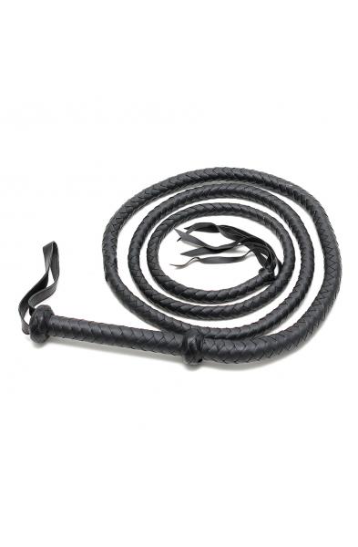 Black Leather Arabian Whip 250 cm Long