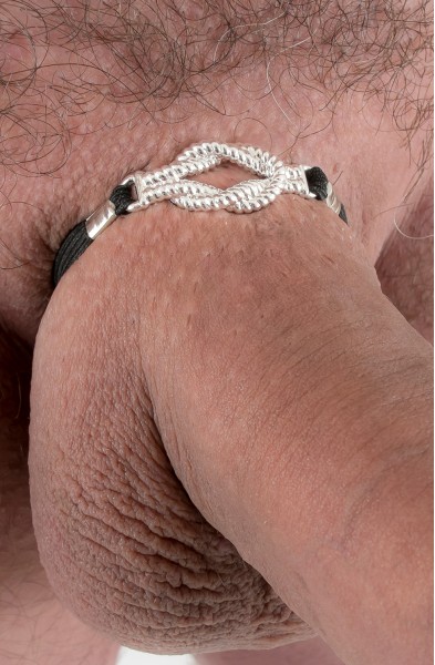 Buccaneer - Nautical Knot Penis Band in Silver
