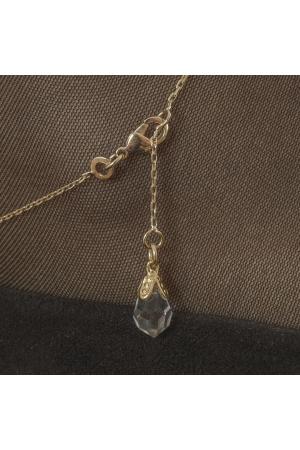 Gold Wrist or Ankle Chain With Crystal