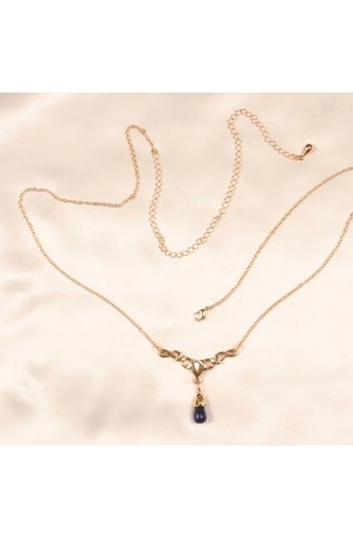 Ceres - Gold Waist Chain with Maple Charm and Stone Pendants