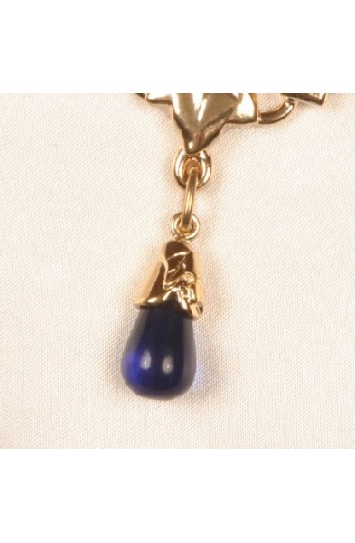 Ceres - Gold Waist Chain with Maple Charm and Stone Pendants