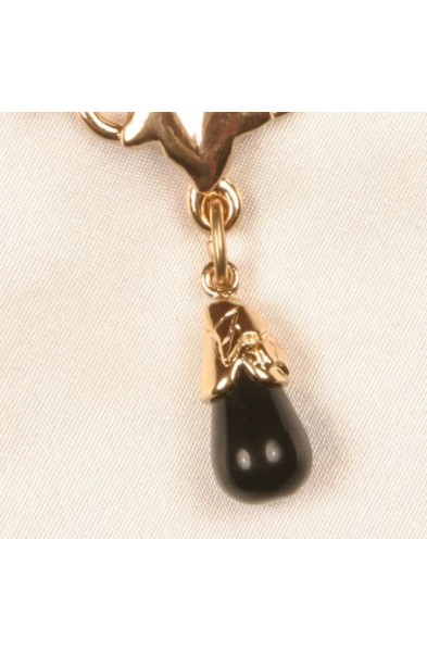 Ceres - Gold Waist Chain with Maple Charm and Stone Pendants