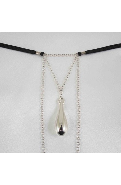 Crazier - Silver Vagina Jewelry with Clit Charm
