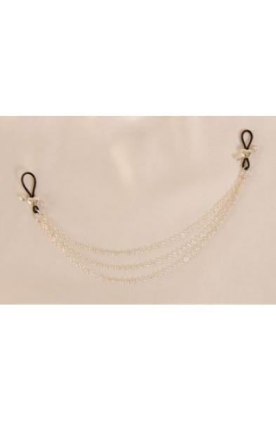 Cupid's Arrow - Silver Nipple Chain