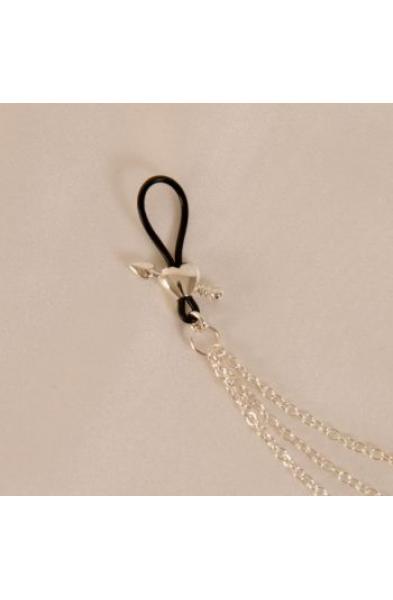 Cupid's Arrow - Silver Nipple Chain