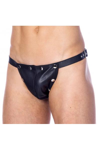Deconstructing Ethan - Leather Frontless Backless Underwear