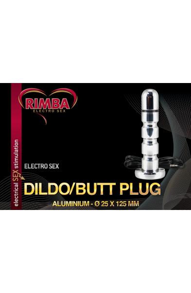 E-Stim Electro Sex Anal Dildo 25 mm With Ridges