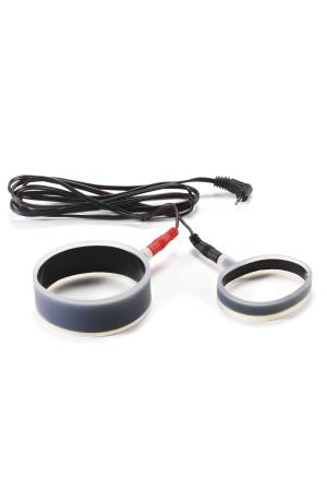 Electro Sex Set of Uni-Polar Silicone Cock Rings With Cable