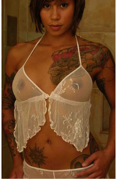 Fixed on You - Lace Baby Doll Top with Triangle Cups