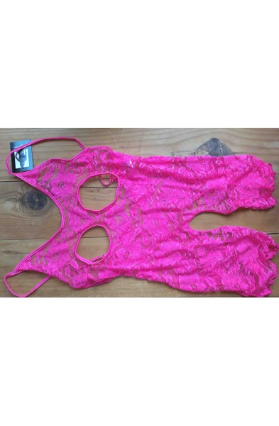 Gate to Her Heart - Open Cup Crotchless Romper