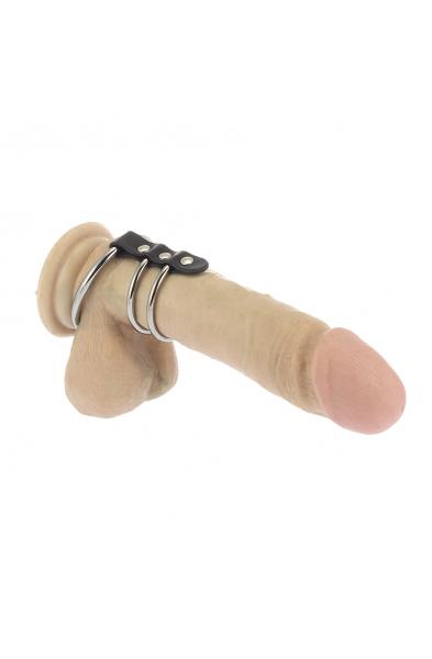 Gates of Hell Metal Cock Rings Tube with Balls Ring