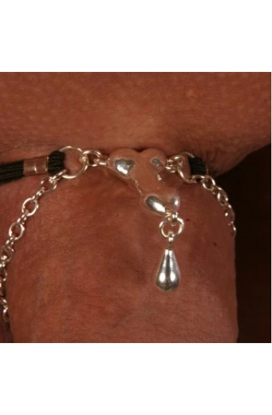 Her Tarzan - Double Penis Jewelry Chain in Silver