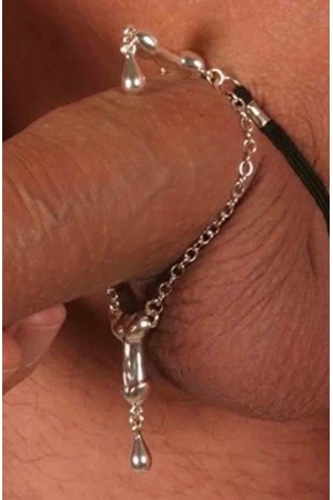 Her Tarzan - Double Penis Jewelry Chain in Silver