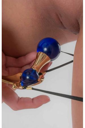 Inside Out - Women’s Intimate Ecstasy Penetrating G-String Orb in Gold