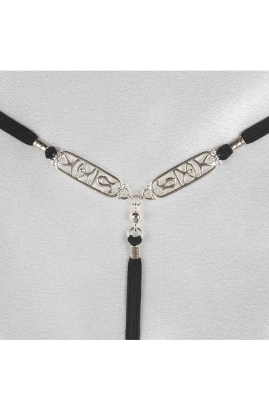 Khufu - Silver Vagina Jewelry with Egyptian Scarab Charm
