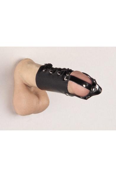 Lace Up Penis Tube With Tip Straps