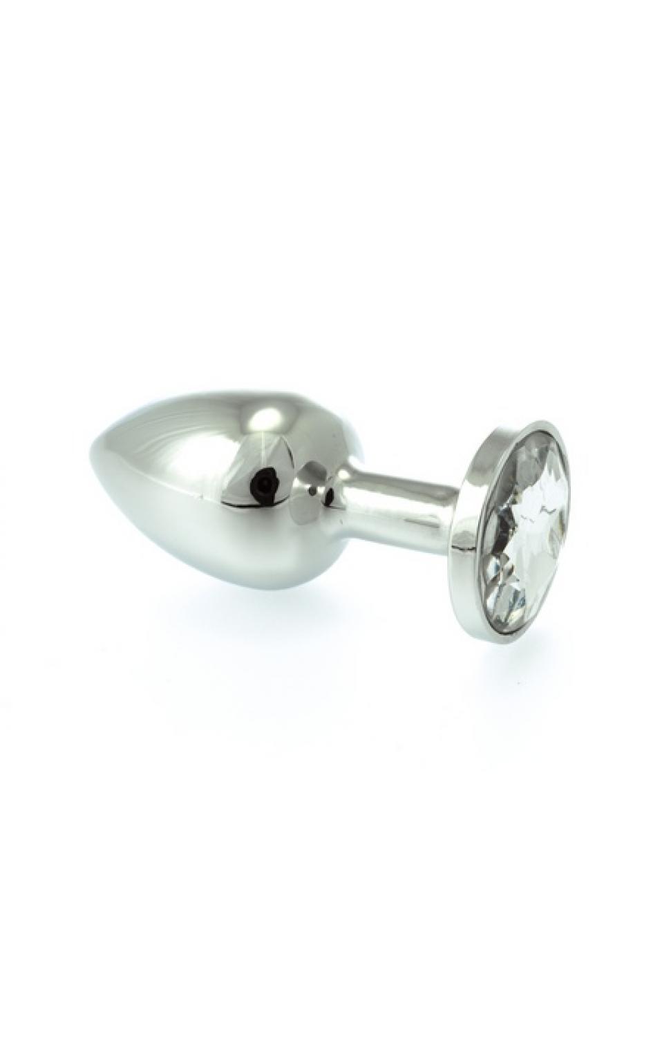 Large Metal Butt Plug With Crystal.