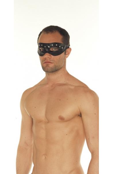 Leather Open Eye Mask with Rivets