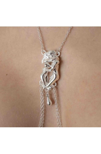 Look What You Made Me Do - Lovers Necklace with Nipple Rings