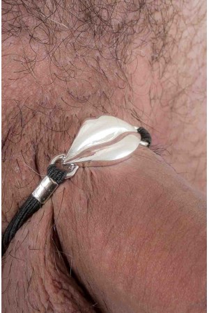 Look What You Made Me Do - Penis Bracelet with Silver Marilyn Lips