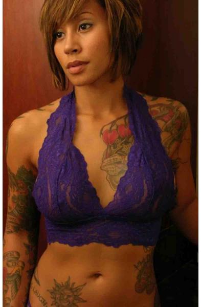 Love in the Morning - Narrow Stretch Lace Low Cut Halter Top