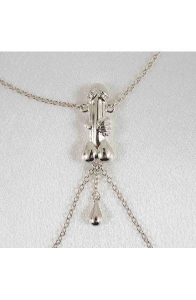 Lover - Penis Necklace with Nipple Rings