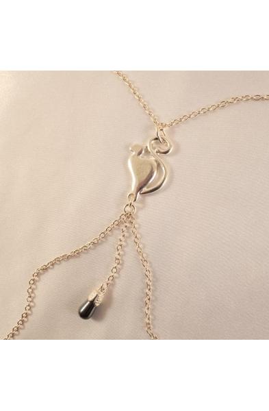 Neithikret - Silver Neck Chain & Nipple Rings