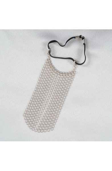Ninja - Penis Band With Sterling Silver Veil