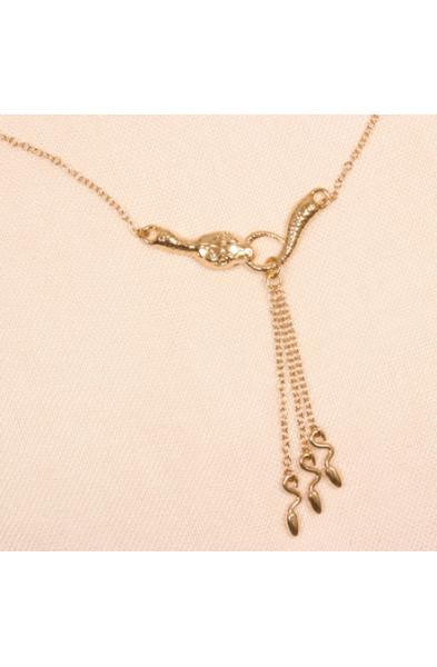 Pakhet - Women's Serpent Waist Chain in Gold