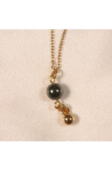 Radharani - Gold and Hematite Ankle/Wrist Chain