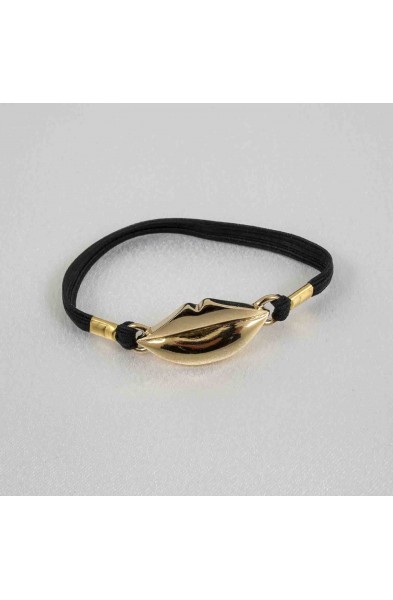 Ready for It? - Penis Bracelet with Gold Marilyn Lips