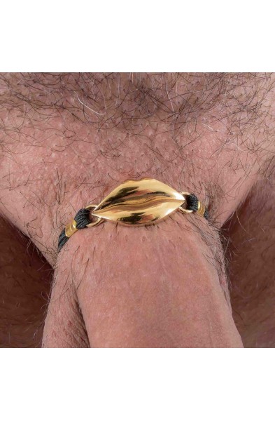 Ready for It? - Penis Bracelet with Gold Marilyn Lips