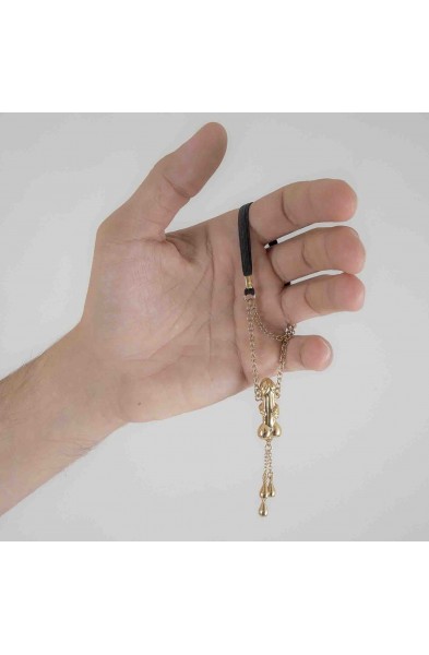 Rockstar - Penis Bracelet with Gold Penis Charm