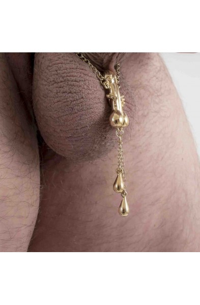 Rockstar - Penis Bracelet with Gold Penis Charm