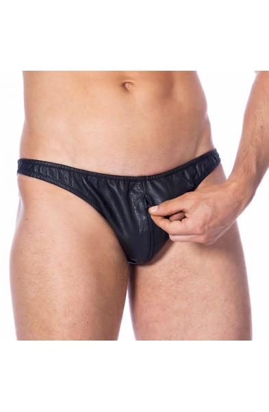 Romeo Conquers Juliet - Leather Zipper Briefs