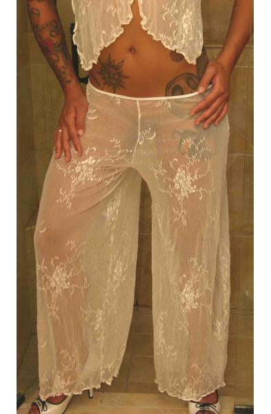 Seduction - Sheer Lace Lounge Pants