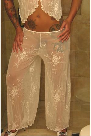 Seduction - Sheer Lace Lounge Pants