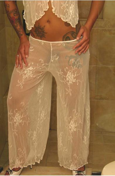 Seduction - Sheer Lace Lounge Pants