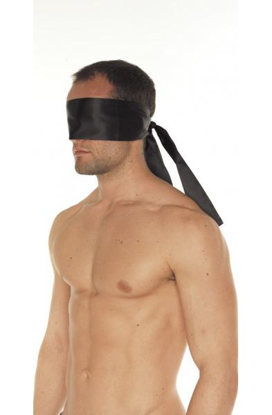 Silky Double Thick Black Blindfold