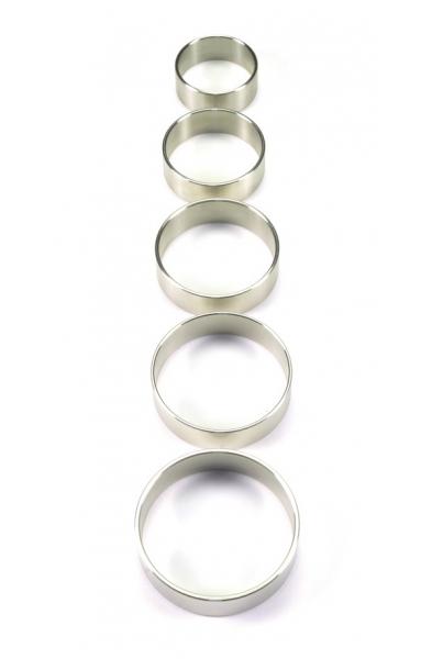 Stainless Steel Solid Cock Ring, 15 mm. wide (5 sizes)