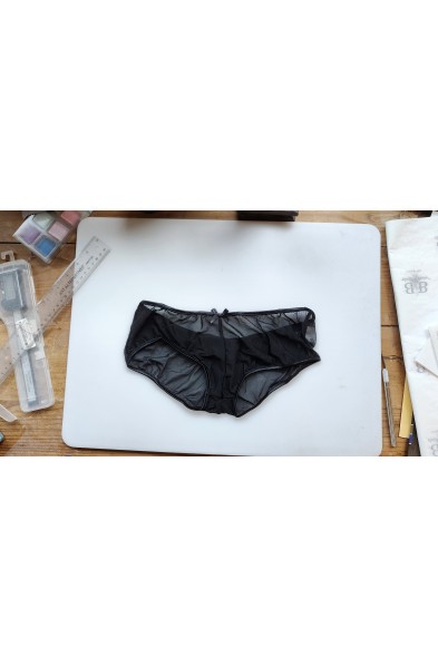 Struggling Blushing - Ruffle Lace Booty Short Panty