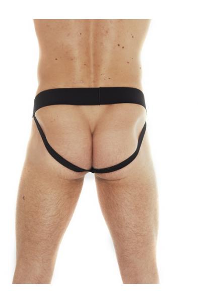 The First Shoot - Leather Backless Underwear