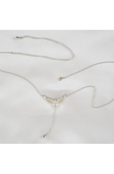 Unfaithfully Yours - - Silver Waist Chain with Dove Pendant