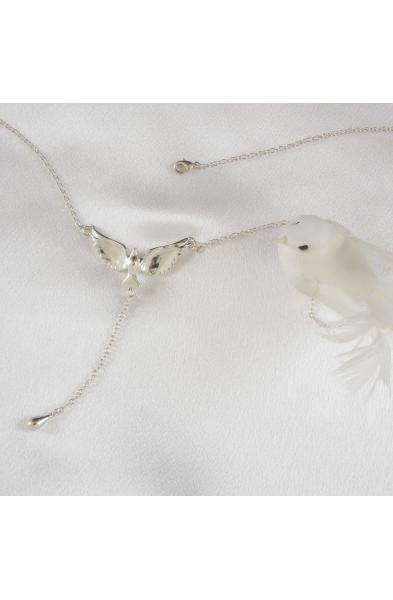 Unfaithfully Yours - - Silver Waist Chain with Dove Pendant