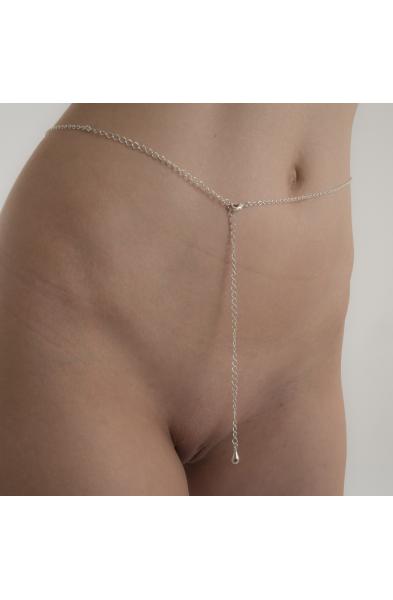 Unfaithfully Yours - - Silver Waist Chain with Dove Pendant