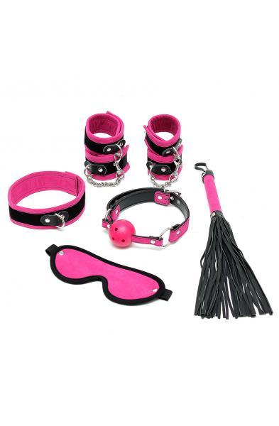 Velcro Soft Bondage Set - 6 PC Fuchsia
