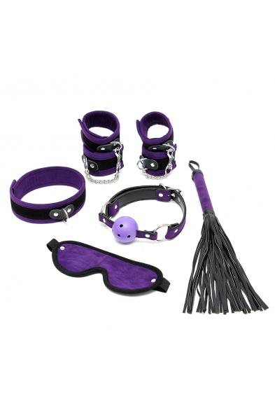 Velcro Soft Bondage Set - 6 PC Royal Purple